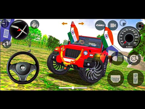 Modified Mahindra Thar😈Games:Indian Red Thar (Gadi Wala Games) Car Game Android Game - 2025