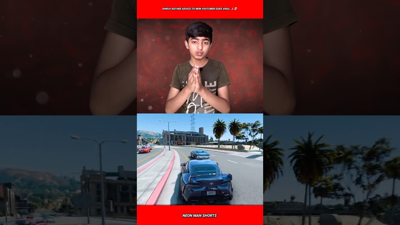 Dhruv Rathee Advice to new YouTuber goes viral 🙏💀 shorts