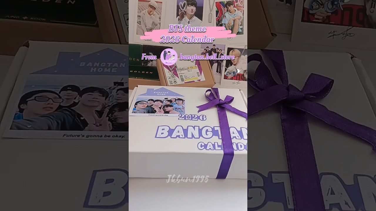 BTS theme 2026 Calendar 😍💜😘 btsmerchandise btsstationary unboxing bts