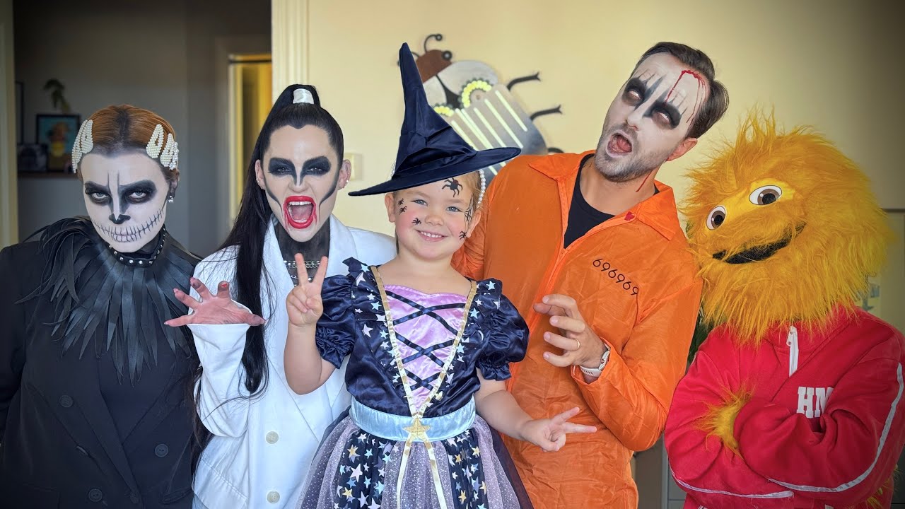 HALLOWEEN smink av SCARLET & läskiga dräkter VLOGG