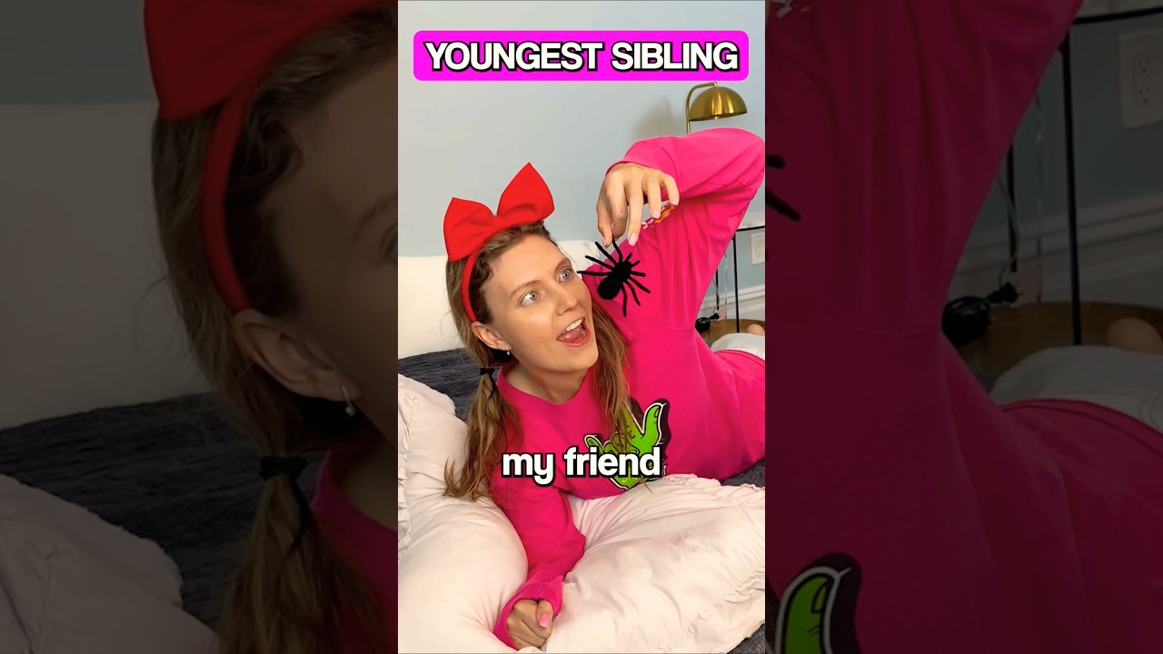 When your sibling finds a SPIDER 🕷️