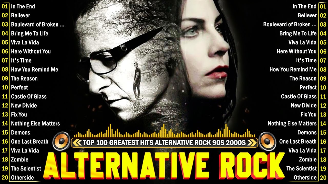 Alternative Rock Of The 90s 2000s ⚡⚡Linkin park, Creed, AudioSlave, Hinder, Evanescence altrock