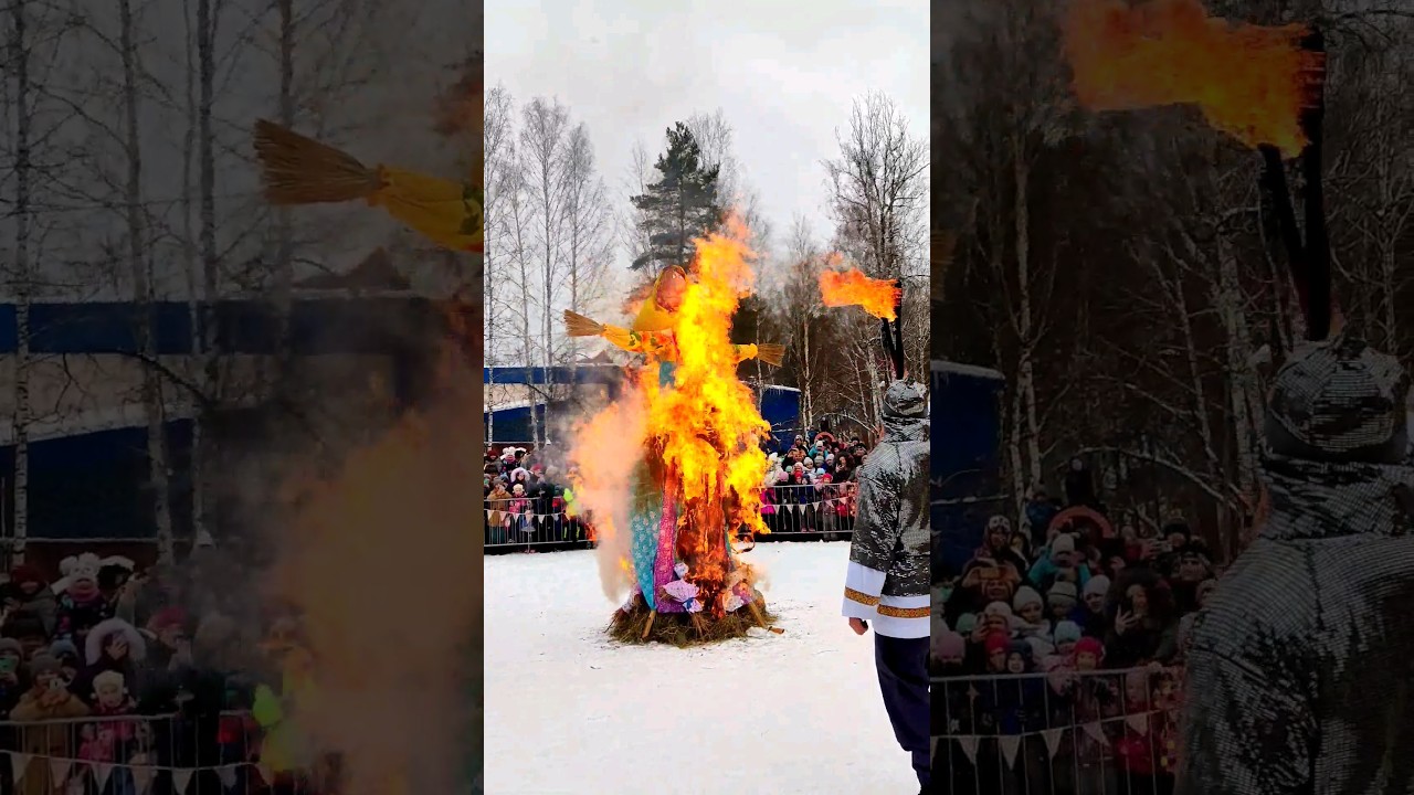Веселая Масленица☀ Сжигание чучела🔥 Декорации на любой праздник @Kvadroshow масленица праздник