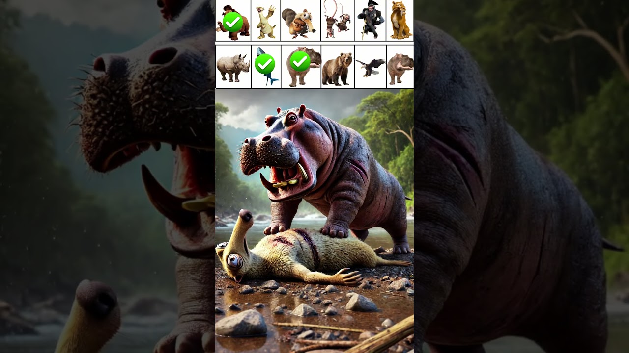 Incredible Animal Showdowns: Ice Age vs Real Animals! Who Wins?