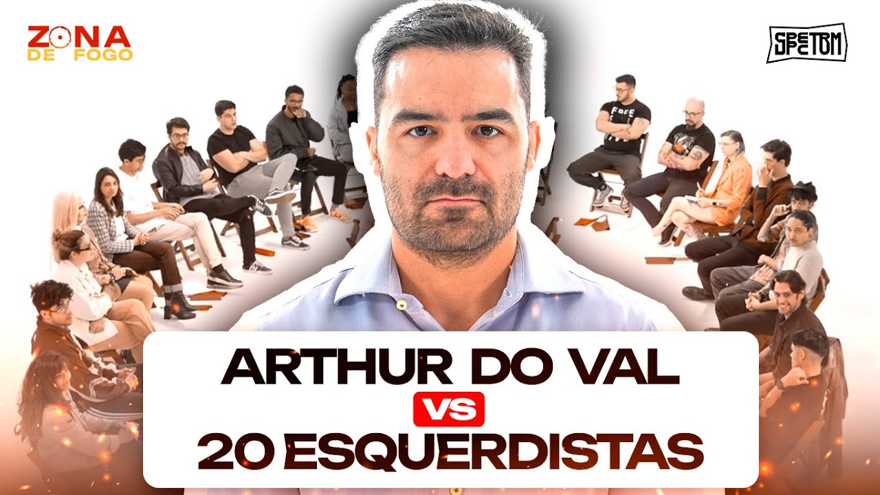 ARTHUR DO VAL (MAMÃE FALEI) vs 20 ESQUERDISTAS | ZONA DE FOGO
