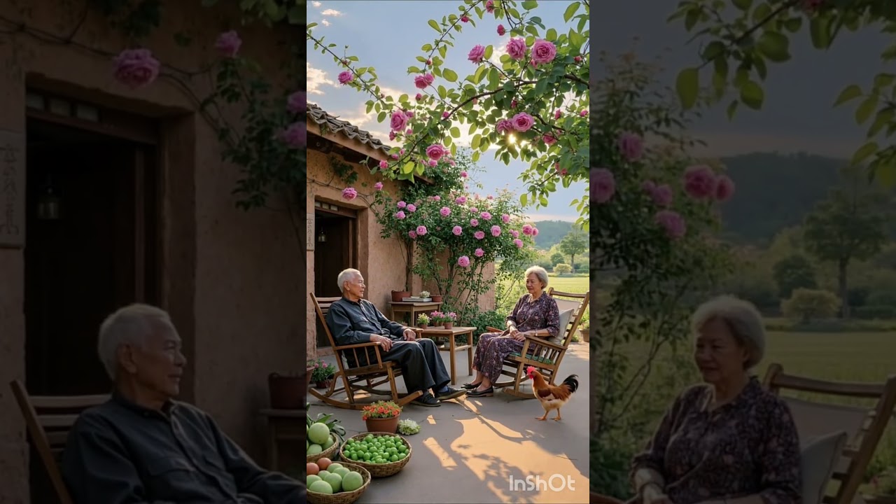 Magic of Village Morning: Heartwarming Nature Sound with an Adorable Old Couple#villagelife #love#yt