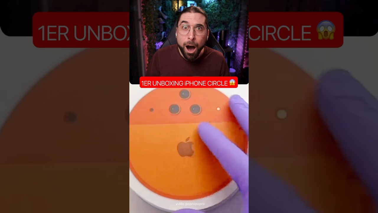 NOUVEL iPHONE CIRCULAIRE : 1ER UNBOXING AU MONDE ?! 😱