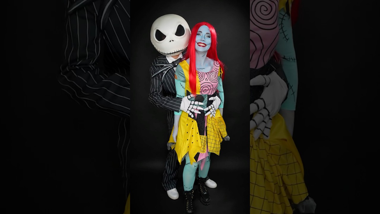 Did we just nail the ULTIMATE couple Halloween look? 😱🎃 couplegoals  nightmarebeforechristmas