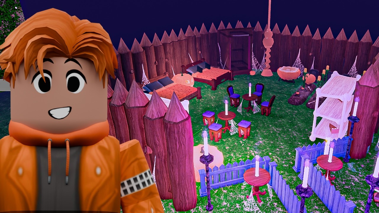 Aku Bangun Tempat Helloween Minimalis Di Game 99 Night In The Forest