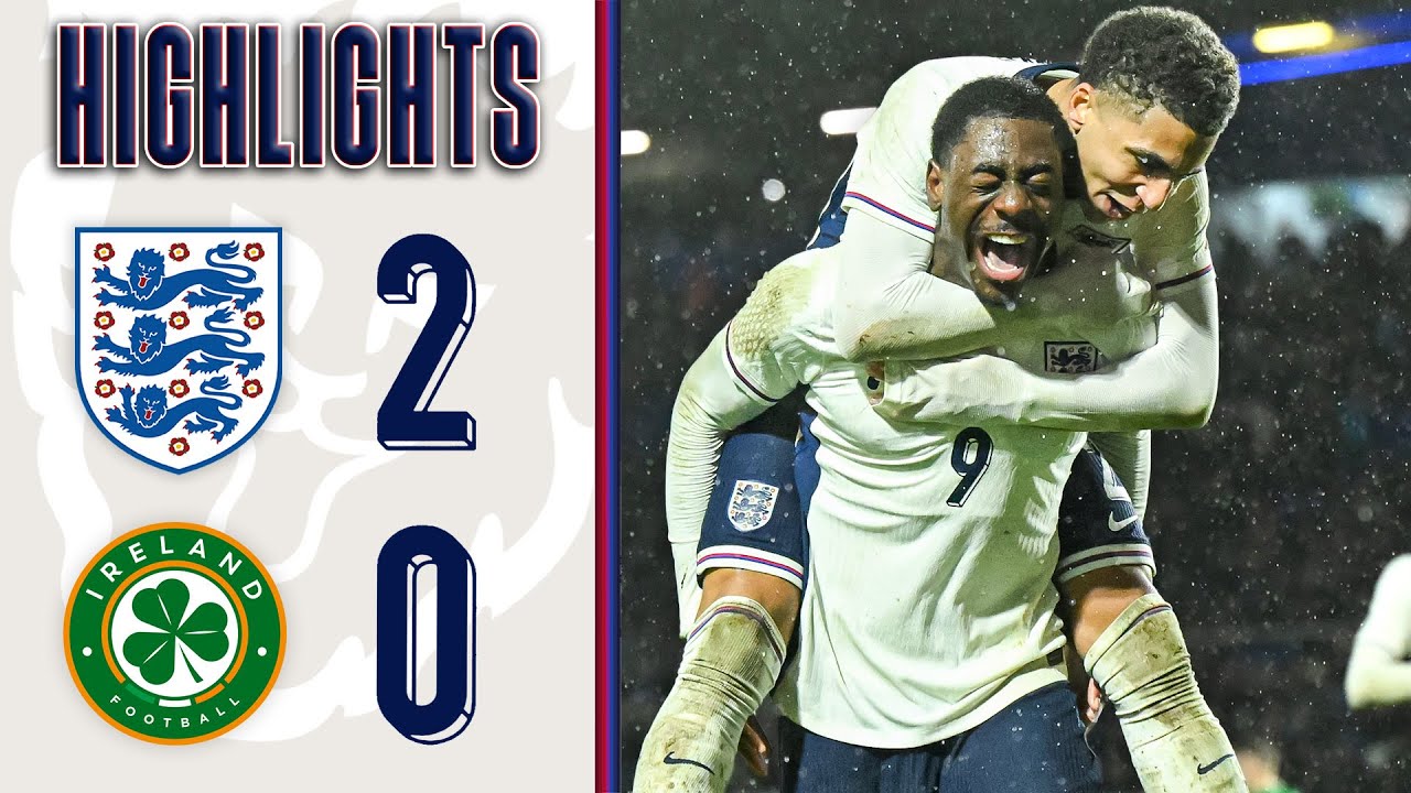 George Wonder Goal! | England U21 2-0 Republic of Ireland U21 | UEFA EURO Qualifiers | Highlights