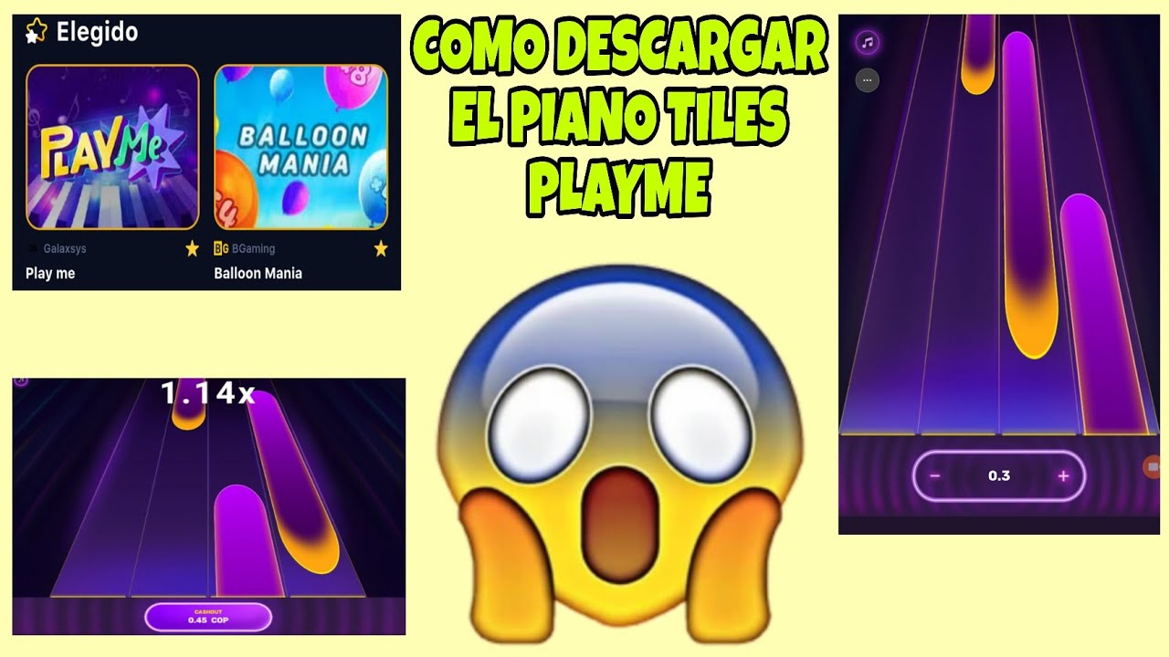Cómo descargar piano tiles PLAYME 😱 Cómo ganar dinero con el juego de piano 🤑 juego  PLAYME