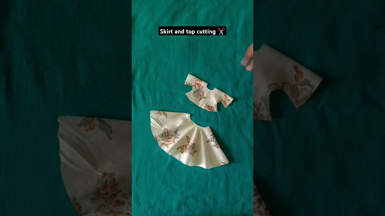 Skirt and top cutting easy trick easytips fashion
