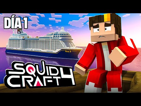 🦑SQUID CRAFT GAME 4🦑 DÍA 1: YO YA ESTUVE EN ESTOS HUEVOS🗣