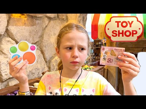 Nastya earned money helping her dad