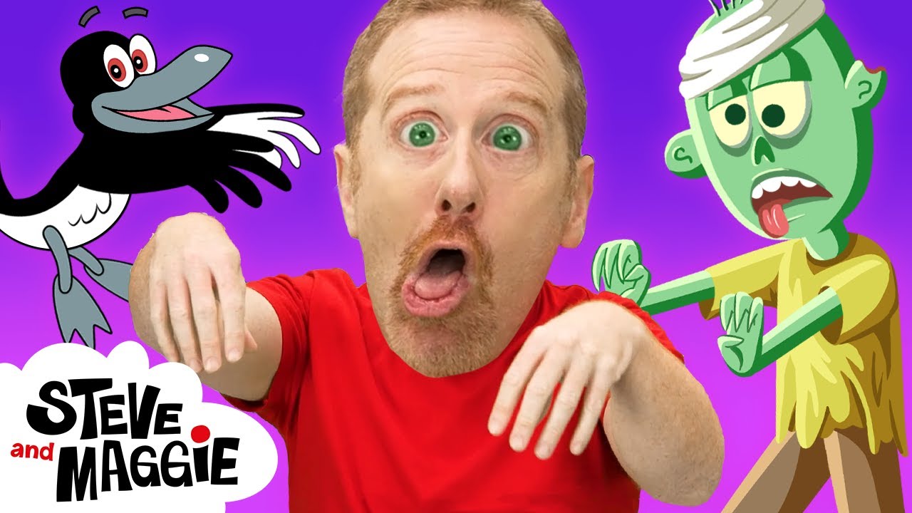 Halloween Wheels on the Bus and Finger Family Party with Steve and Maggie | Best Halloween for Kids