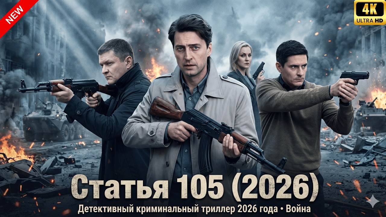 Новый русский криминальный боевик 2026 🔥 | Статья 105| Детективный триллер | Серии 1–4