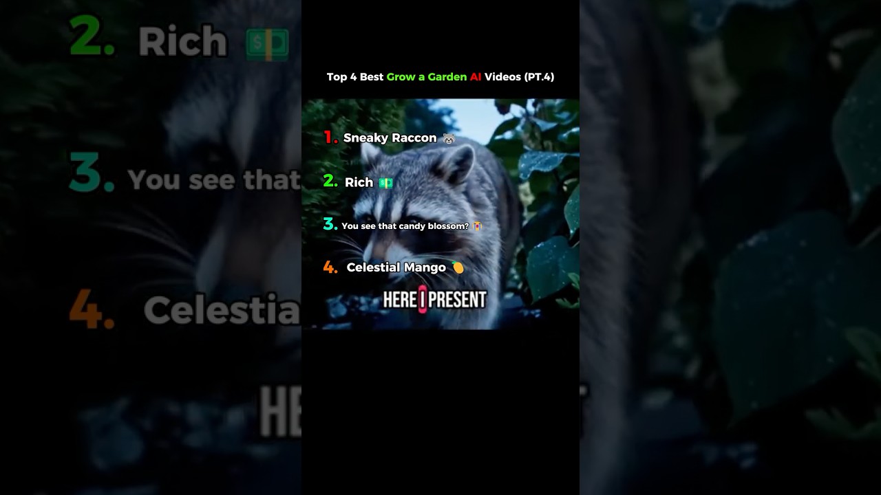Top 4 Best Grow a Garden Ai Videos 😂🦝 (PT.4)