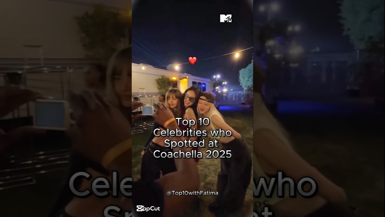 celebrities at Coachella 2025....#celebrity #kpop #shorts #coachella