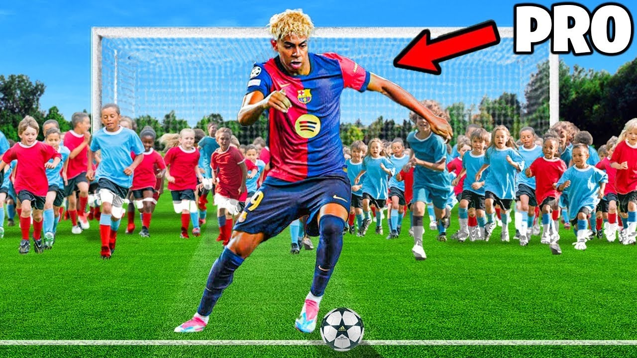 100 KIDS vs 1 PRO In A Football Match