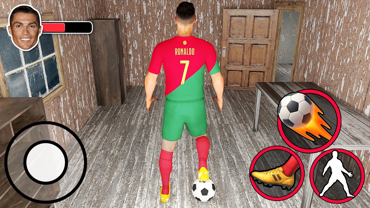Playing as RONALDO in Granny House