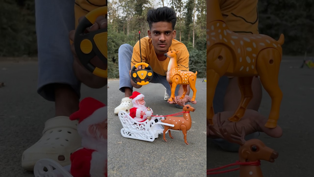 Rc deer and Remote Wala Santa Close Sing Unboxing 🔥