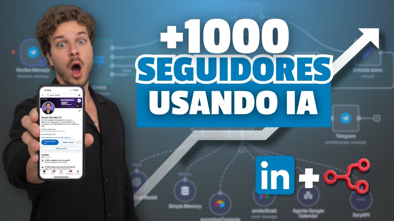 Cómo GANAR dinero AUTOMÁTICO con LINKEDIN en 2025 (+1000 seguidores)