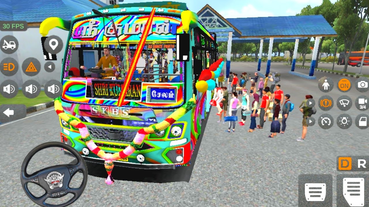 💥Bus simulator Indonesia Different Map Mod Full Passenger Load Android Gameplay Video