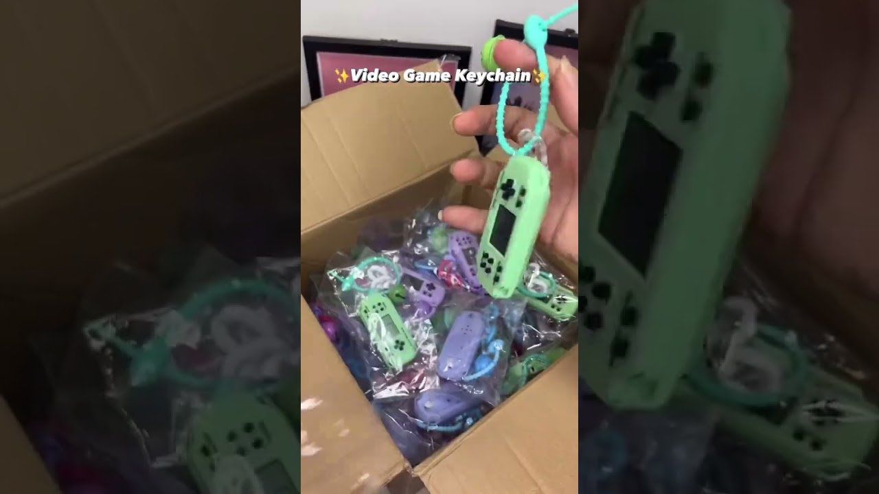 Video game keychain videogames keychain unique game play trending shorts viral gift hamper