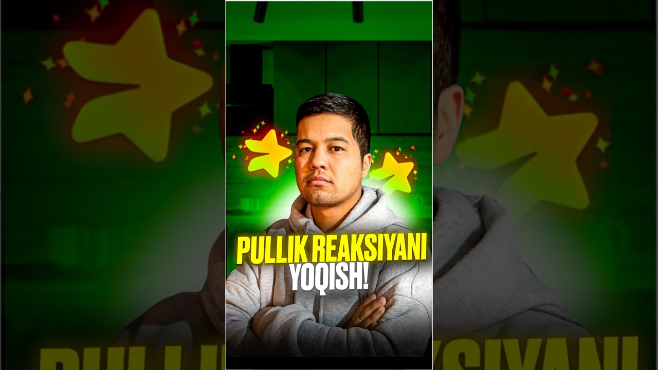 Telegram stars | Pullik reaksiyani yoqish