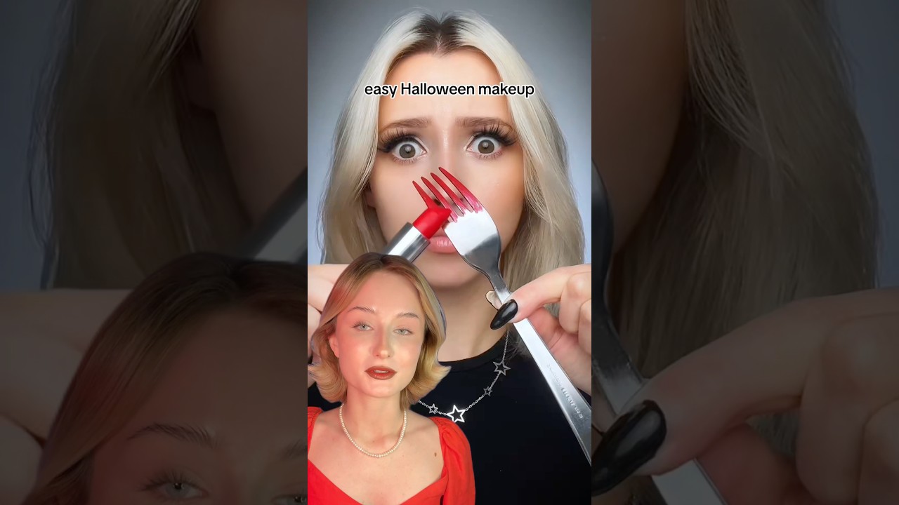 ЛЕГКИЙ МАКИЯЖ НА ХЭЛЛОУИН makeuptutorial beauty halloween halloweenmakeuplook