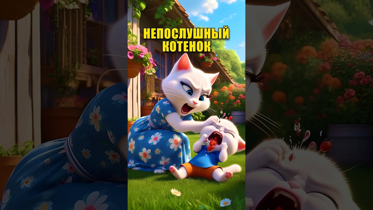 НЕПОСЛУШНЫЙ КОТЕНОК В НЕЙРОСЕТИ 💔 dalle3 cats aiart chatgpt юмор ии нейросеть кот мультик