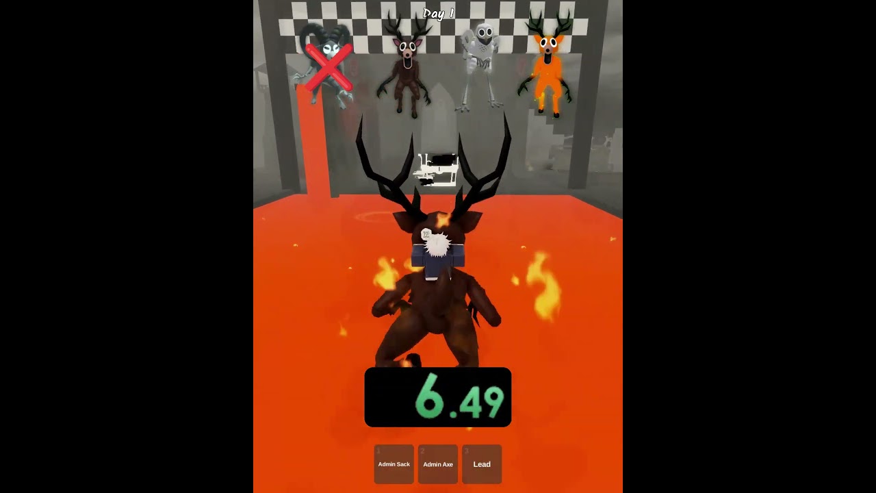 Monsters Vs Lava in 99 Nights 💀 roblox 99nightsintheforest 99nights funny