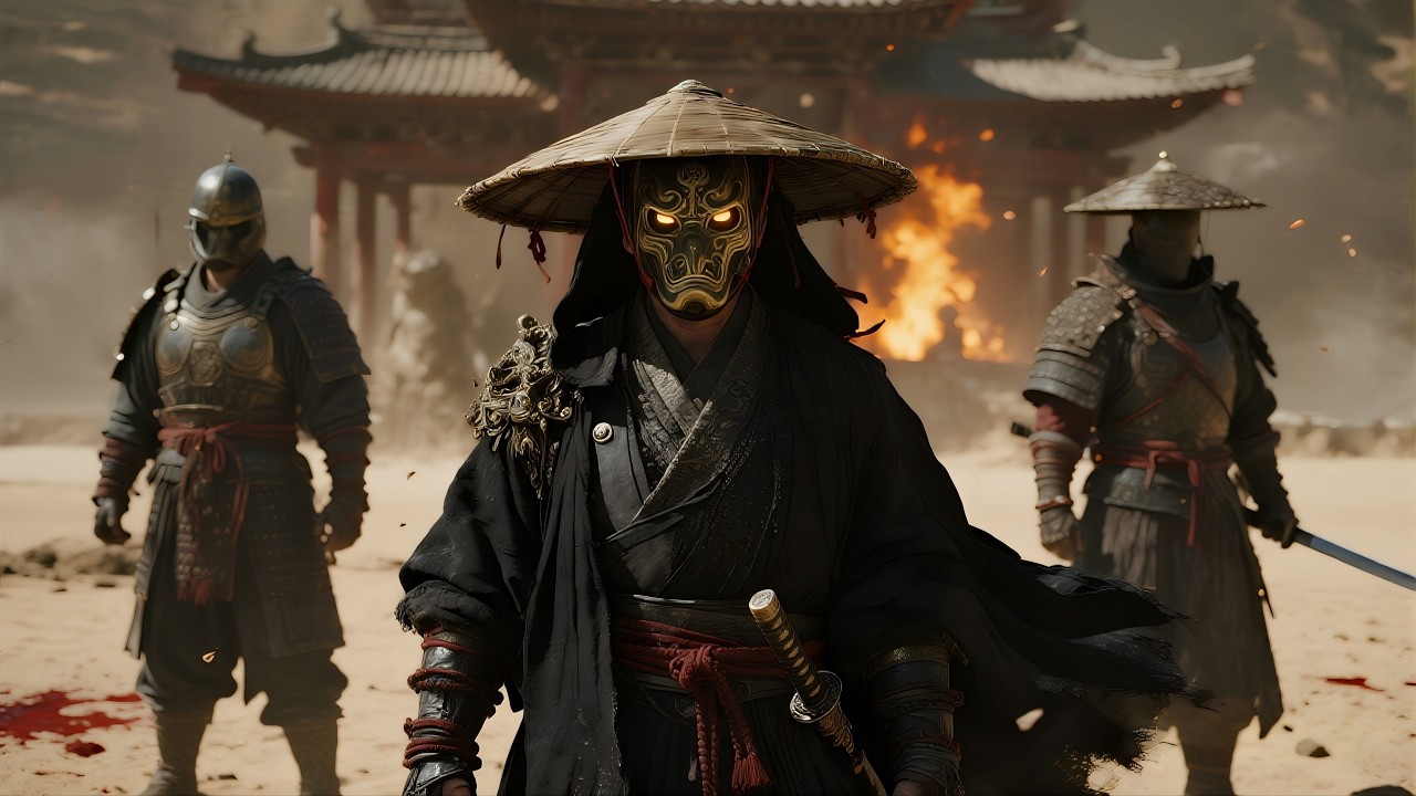 Intense Martial Arts Film: Mysterious killer emerges from shadow, carving through an army