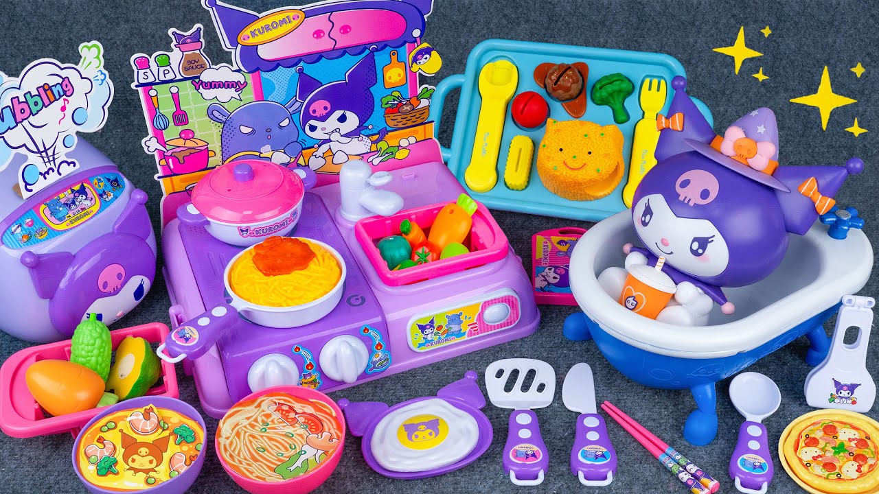 60 Minutes Ultimate Cooking Toys Playset, Unboxing Kuromi Kitchen Set Collection ASMR | Tina Review