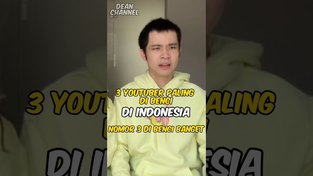 3 Youtuber paling dibenci di Indonesia (Nomor 3 dibenci banget) shorts