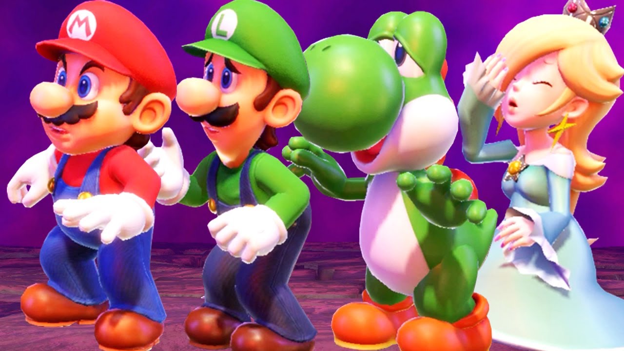 Mario Party Superstars - All Characters Reaction to Bowser