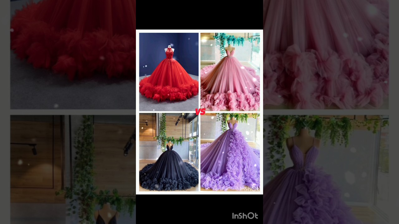 Red vs Pink vs Black vs Purple shortstrendingchoose fashion