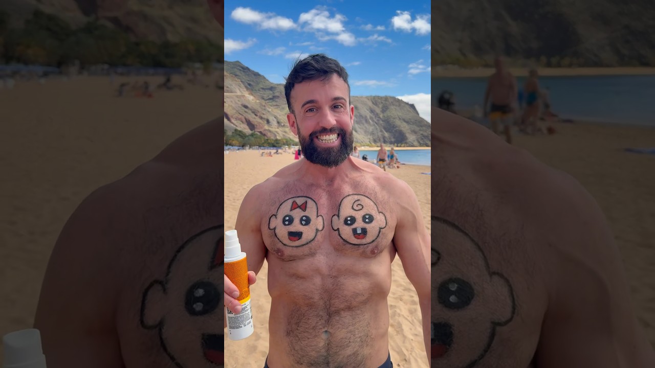 This Is What Happens Without Sunscreen short shorts youtuber fitness