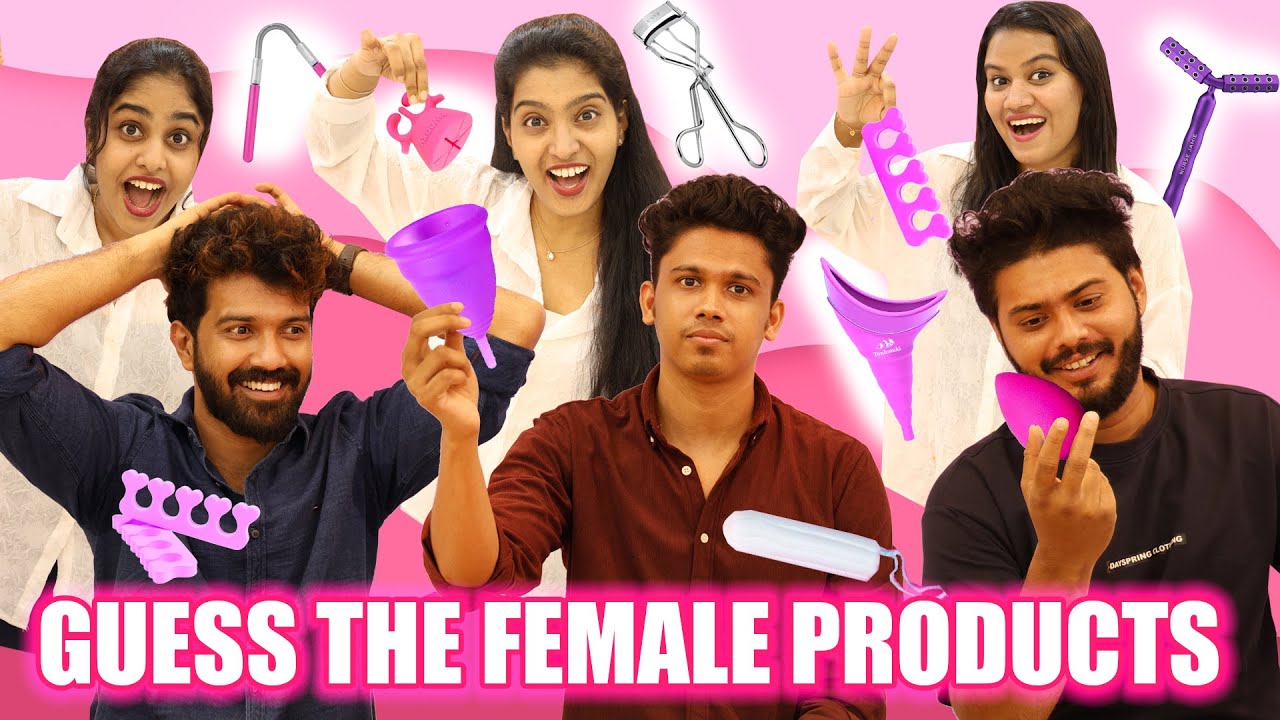 GUESS THE FEMALE PRODUCTS CHALLENGE WITH BOYS 🔴😂 | EXTREME FUNNY🤣 | PULLOTHI