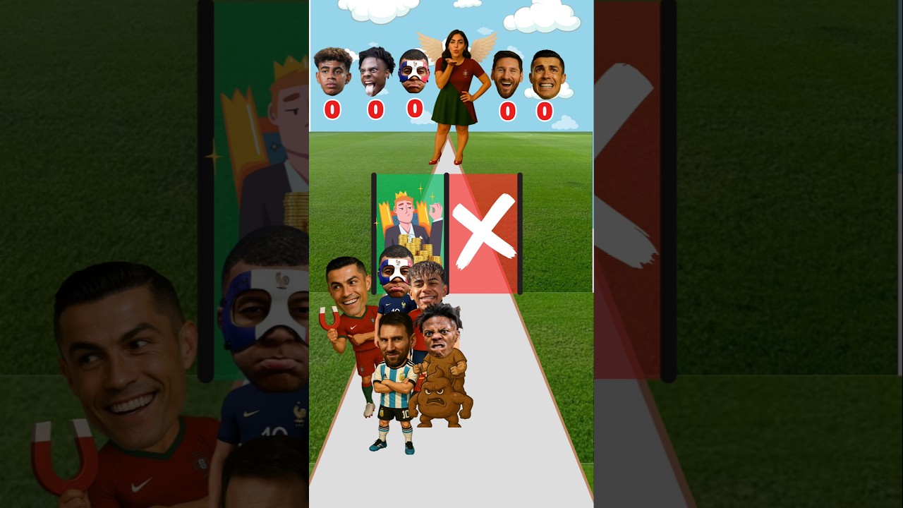 Who’s the Goal GOAT? ⚽🐐 Ronaldo 🐐 vs IShowSpeed 🔥 vs Messi 👽 vs Lamine Yamal 🌟 vs Mbappé 🐢