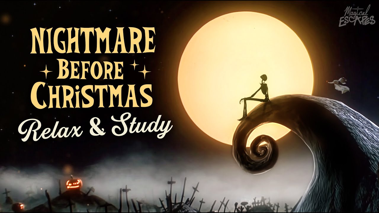 Nightmare Before Christmas Cozy Halloween Ambience 🎃 | Relax, Study & Sleep