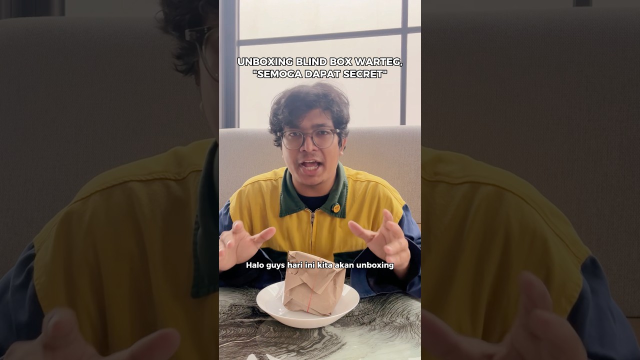 Unboxing blind box nasi warteg