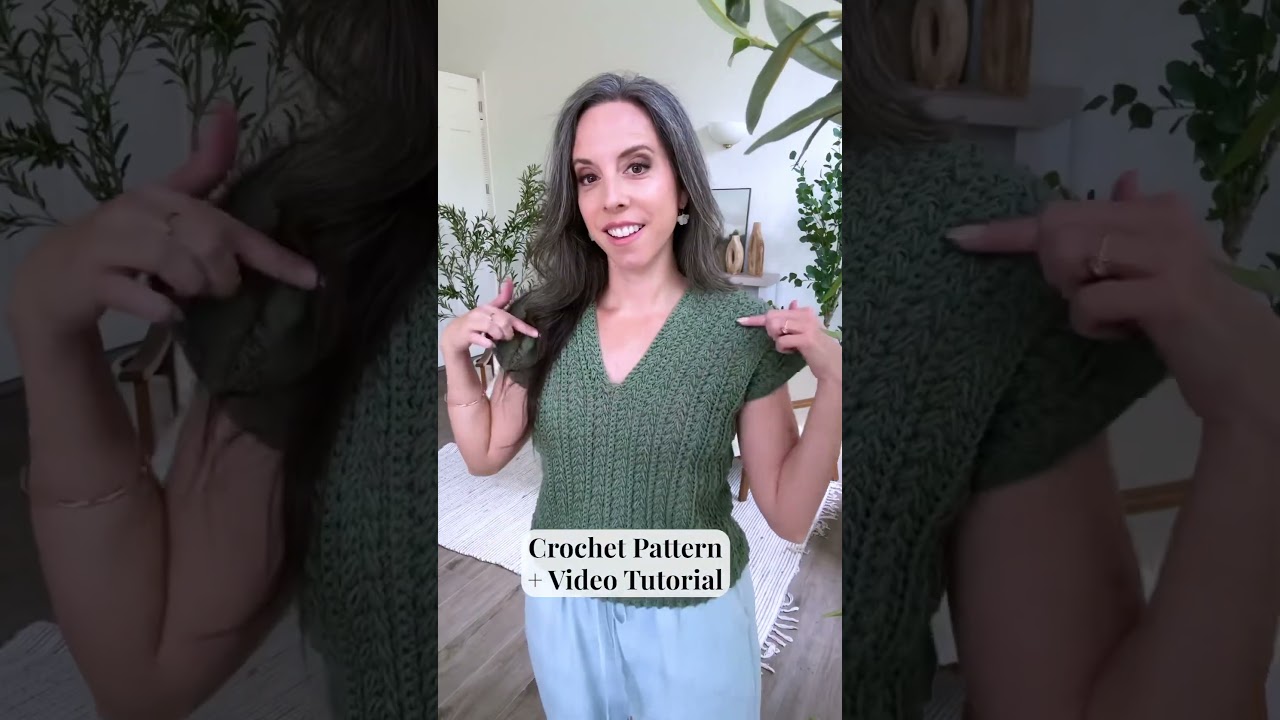 Super EASY Braided Wheat Stitch Summer Top Pattern - Make in 4 different yarn weights!