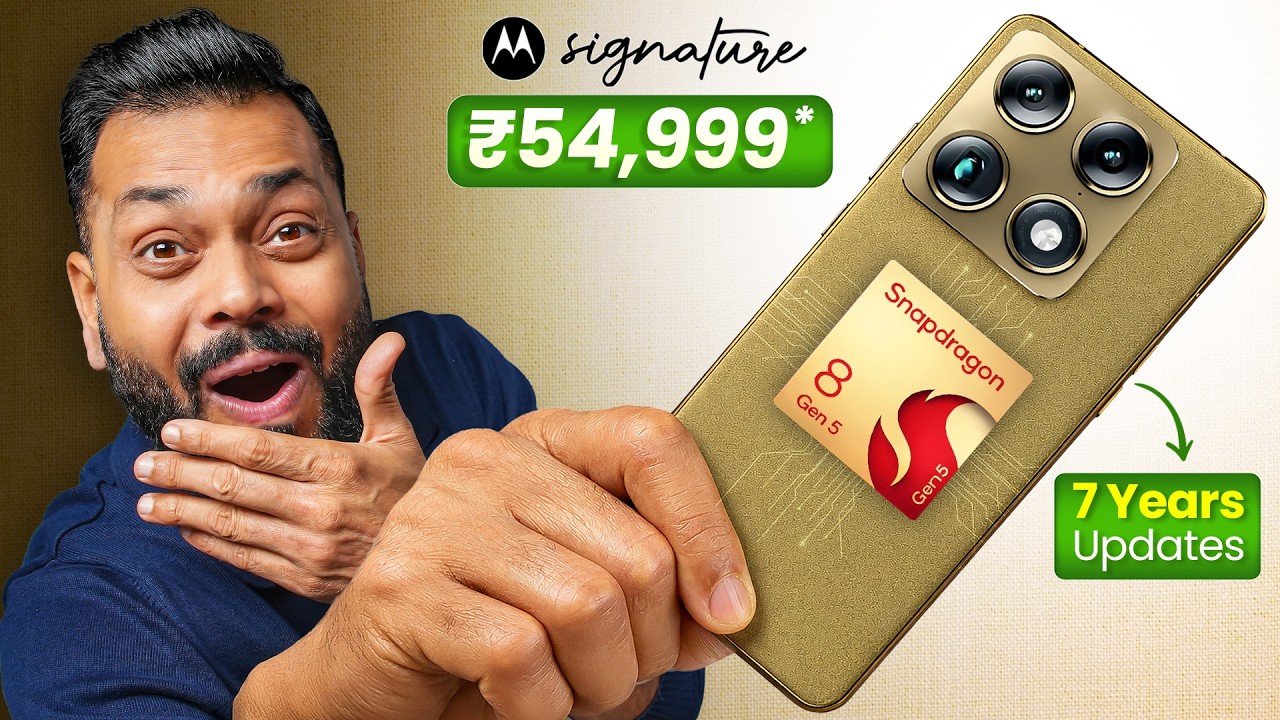 Motorola Signature Unboxing & Quick Review ⚡ 165Hz LTPO, SD 8 Gen 5, Flagship Camera @ ₹54,999*!