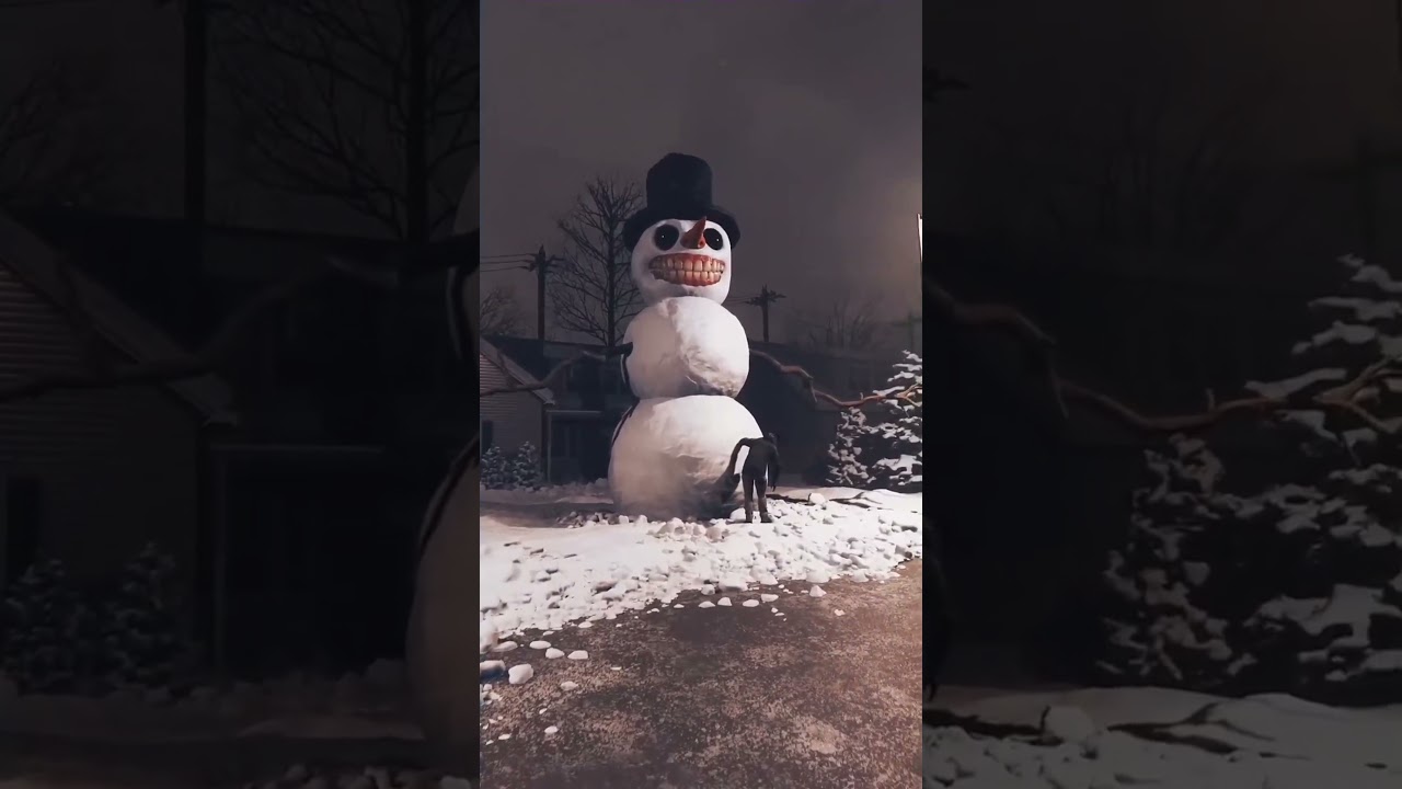 Снеговик Демон | Страшная 3D анимация YouTube | Horror animation | Скример