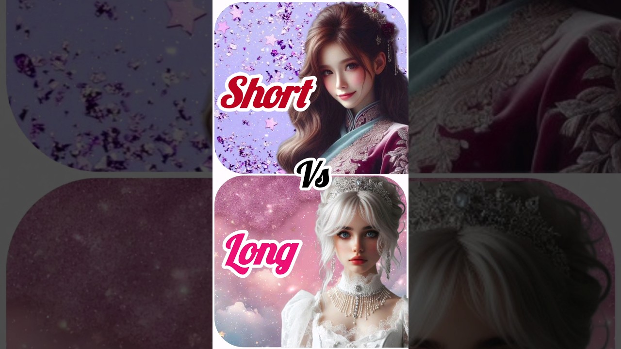 Short 🥰 Vs Long 😍//dress👗//nails 💅//necklace 👀//fashion ✨️fashion