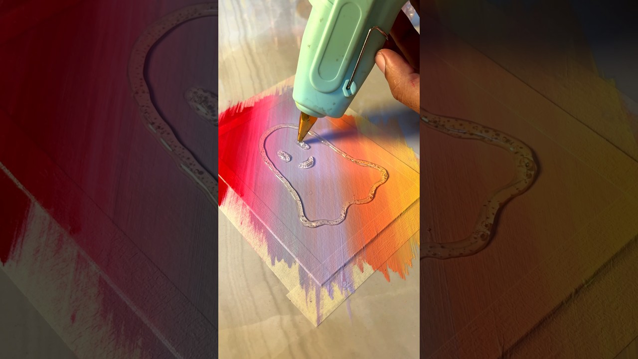 DIY Halloween Ghost with Hot Glue ☠️😱 diy halloween  spookyseason homedecor halloweendecor