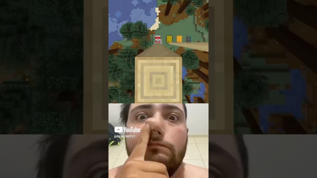 REACT How HIGH Can You Fall | eystreem! ☠️💀 minecraft minecraftshorts minecraftmemes react