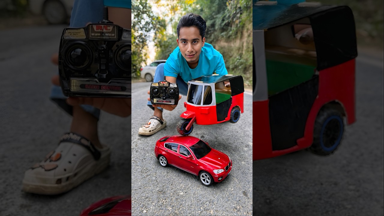 Akta Rc Auto Rickshaw Vs RC BMW X6 Car Unboxing🤩
