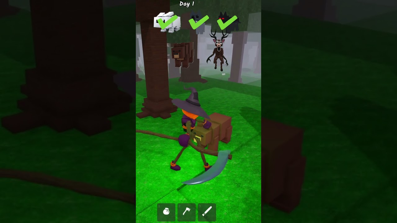 becoming halloween guy in 99 nights in the forest 😂